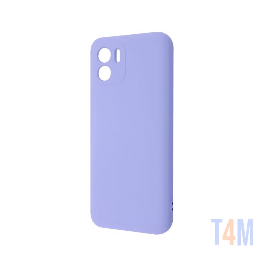 Silicone Case with Camera Shield for Xiaomi Redmi A1/Redmi A2 Purple